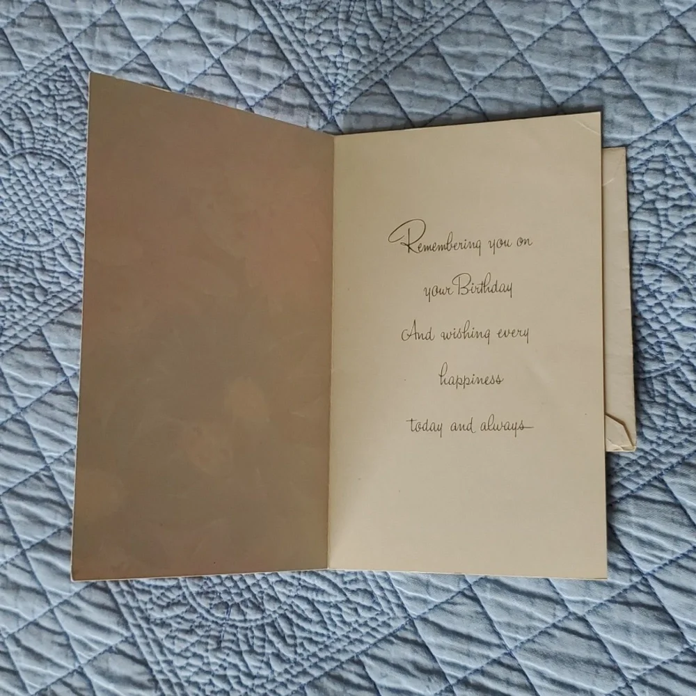 Vintage Unused Birthday Card, Size 4